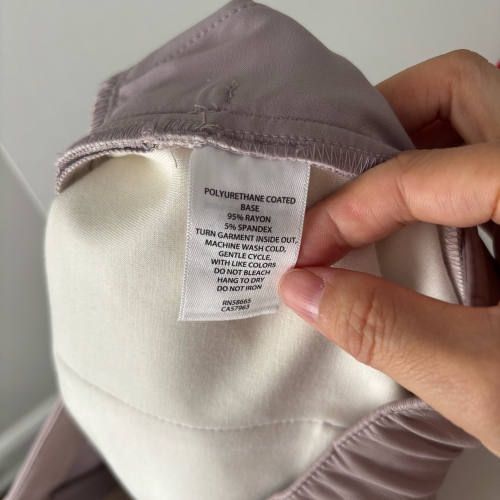 Halogen High Waist‎ Faux Leather Shorts Tan Shorts Sz XS - Picture 5 of 6